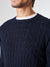 Maglia paricollo a treccia in lana cashmere - Tommy - Fusaro Antonio dal 1893 - Fusaro Antonio